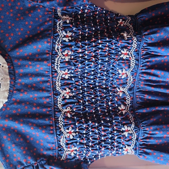 Vintage Polly Flinders Dress Size 6X Color Blue - Picture 2 of 8